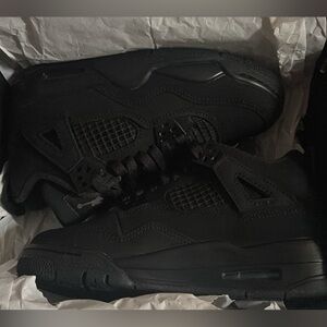 Youth Size 4 JORDAN BLACK CATS